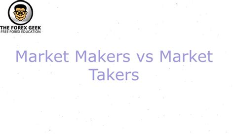 Market Takers and Market