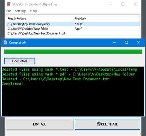 VovSoft Delete Multiple Files